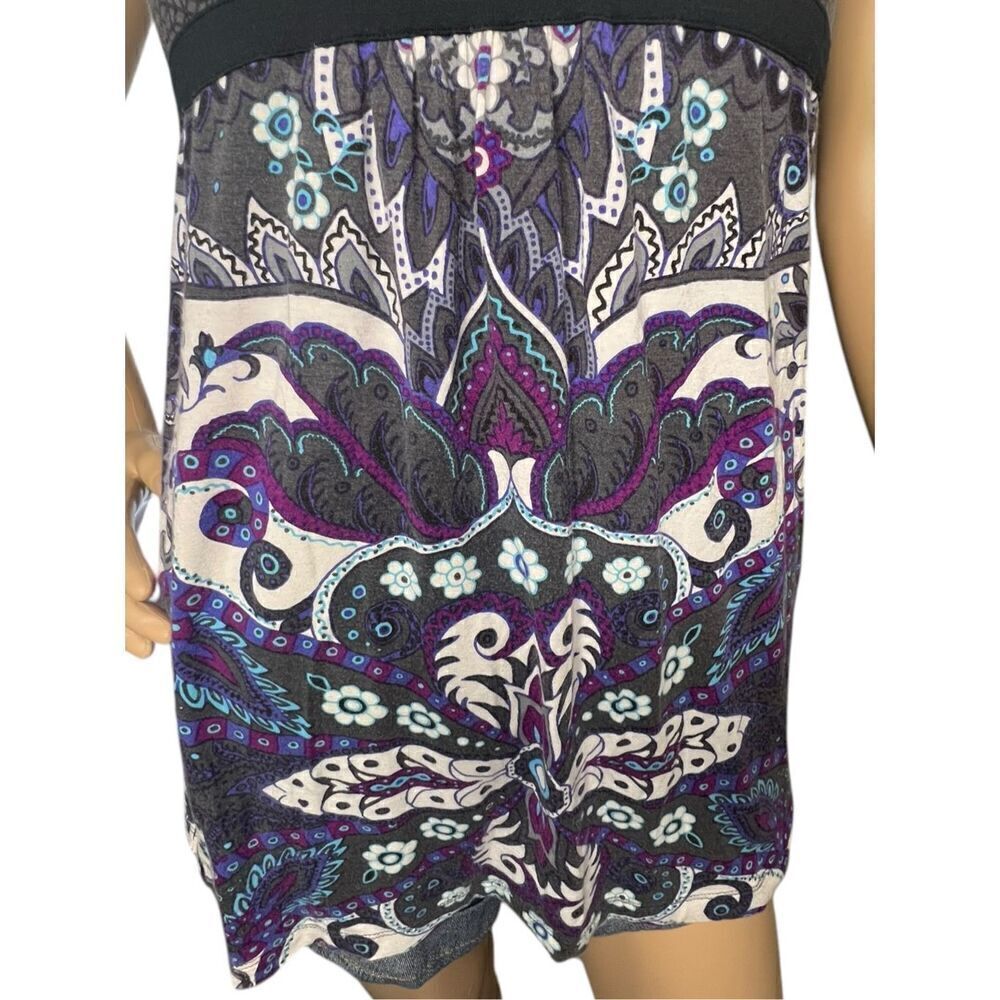 Athleta Boho Athletic Stretchy Tank Top With Built In Bra - Picture 3 of 6
